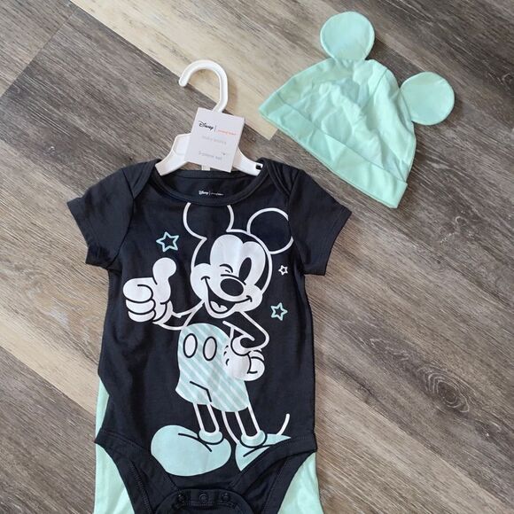 Disney Baby Girl/boy  9m 3 Piece Mickey Mouse Leg - Picture 1 of 4